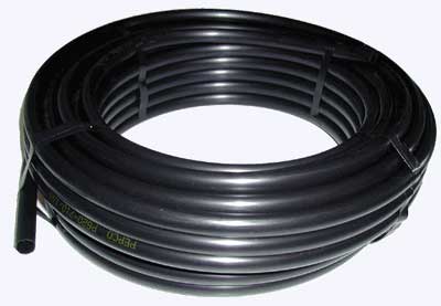1' 100 PSI Irrigation Poly Pipe HDPE/SIDR rated x 300ft (BLACK)