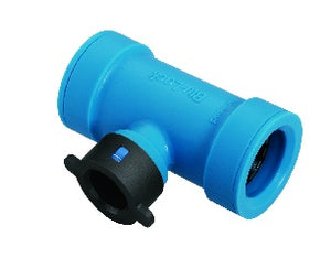 Blu-Lock Lateral Pipe Fitting- 3/4" BL x 1/2" BLR Tee