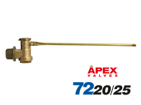 3/4" & 1" Brass Trough Valve with Cord & Nipples